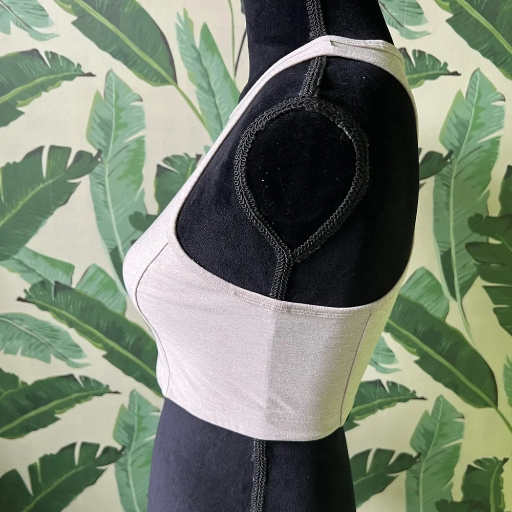 Outdoor Voices Womens Light Gray Sports Bra Small - Picture 3 of 7